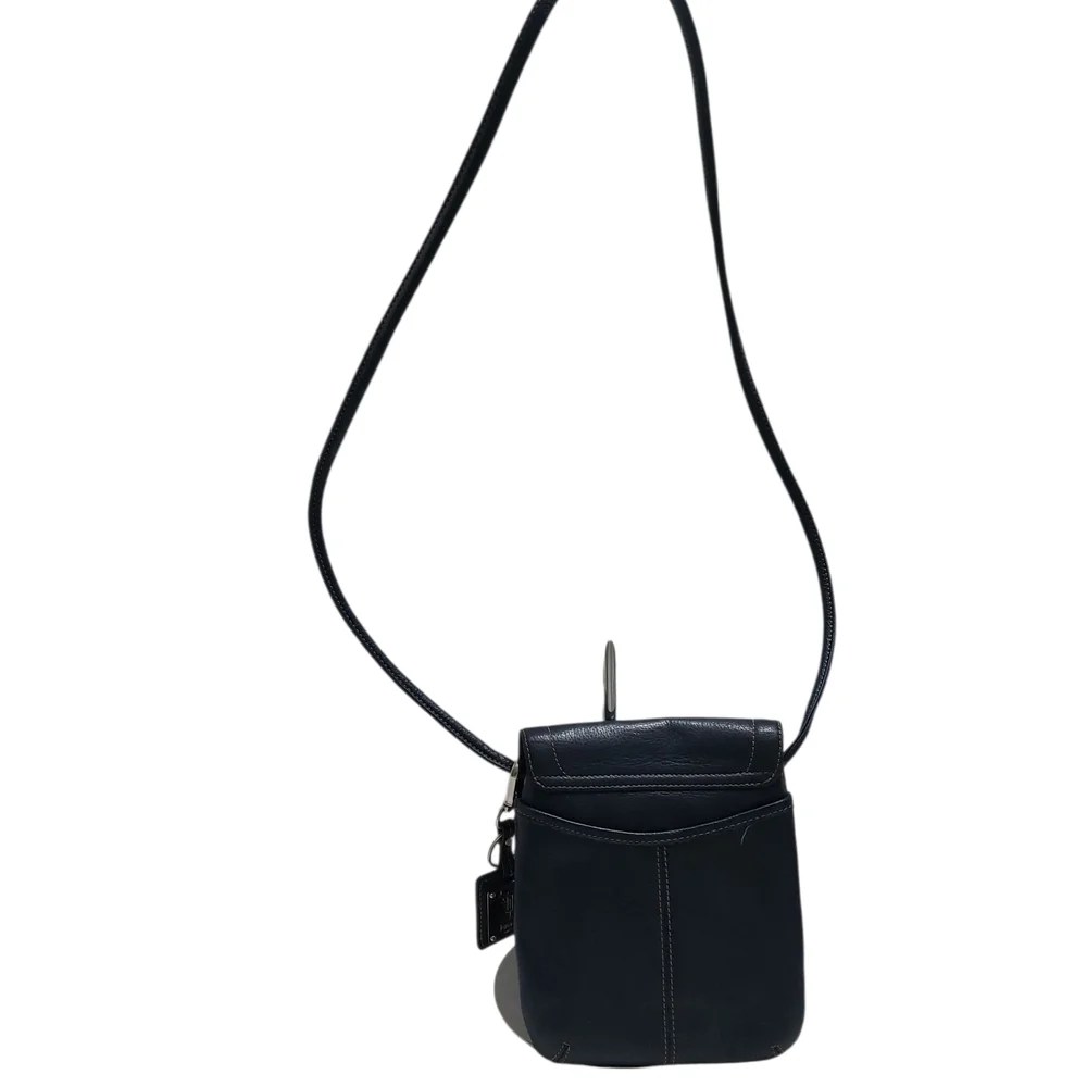 Tignanello Black Crossbody Bag with Classic Minimalist Design
